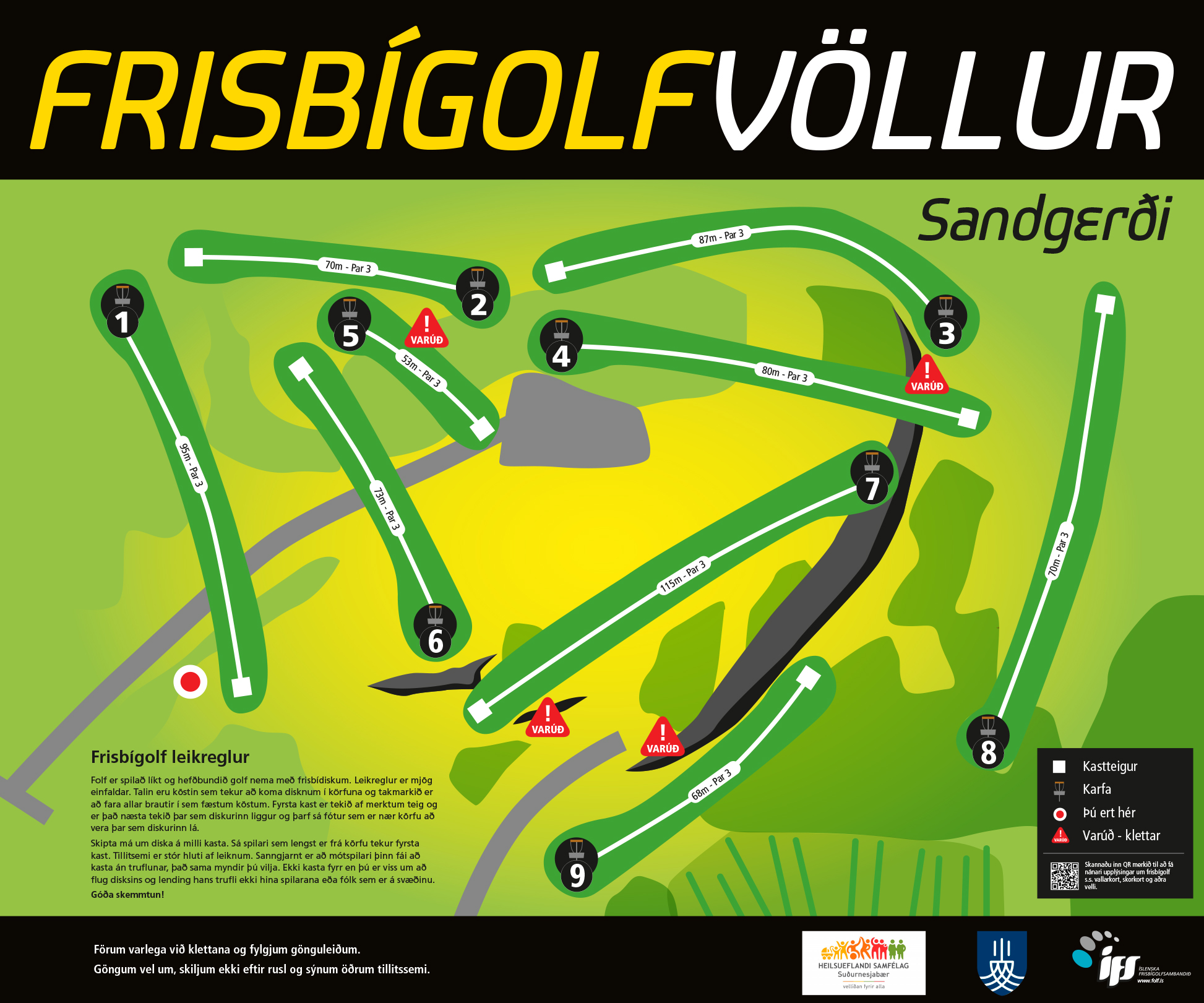 Frisbígolfvöllur